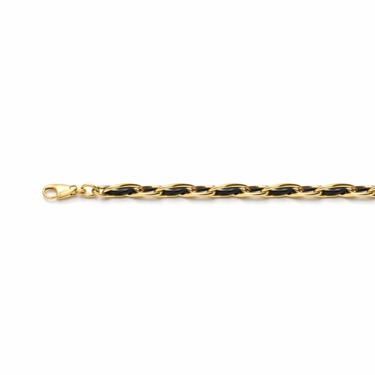Gold Twisted Link Bracelet
