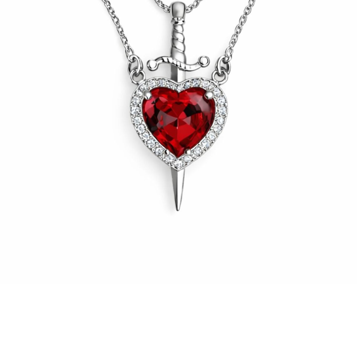 Heart Dagger Necklace