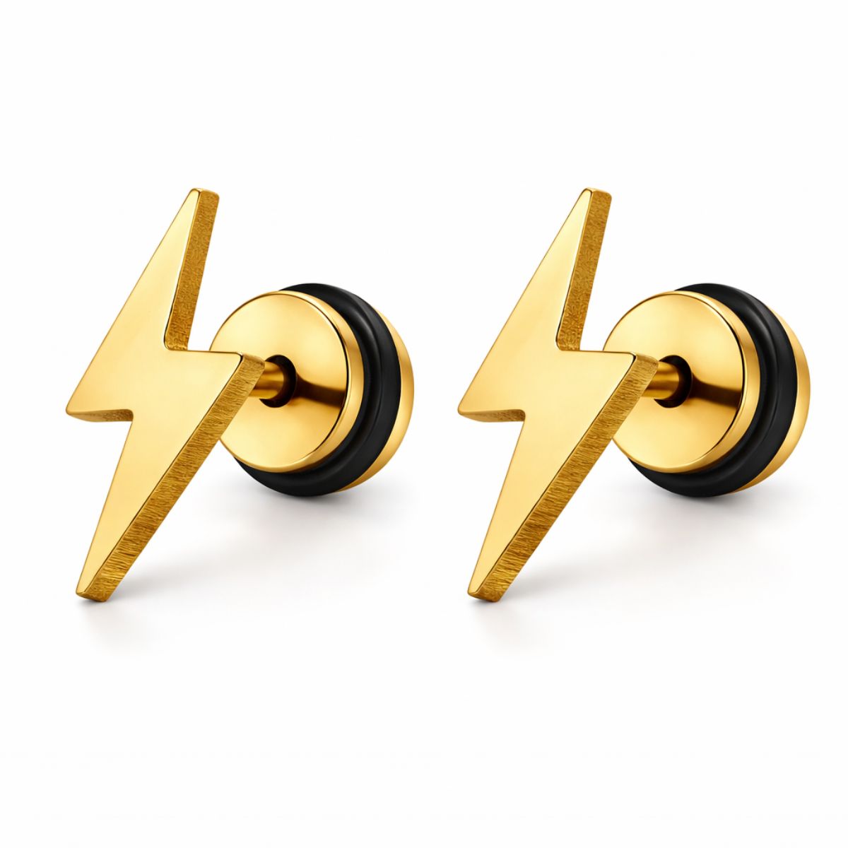 Lightning Bolt Screwback Stud
