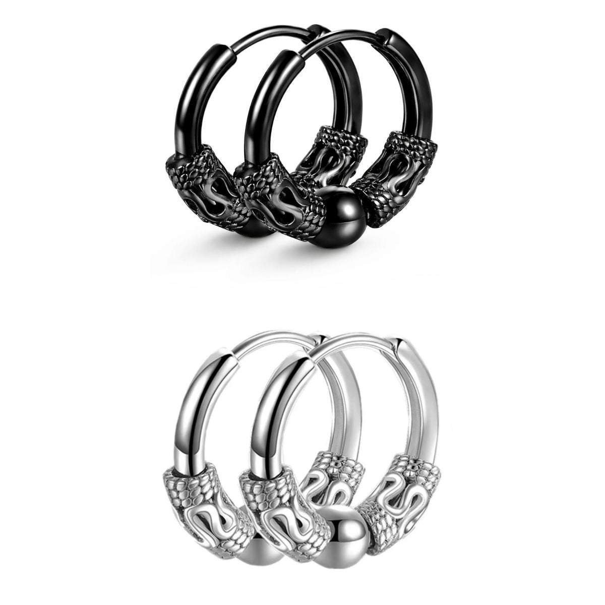 Wrapped Huggie Hoop Earrings
