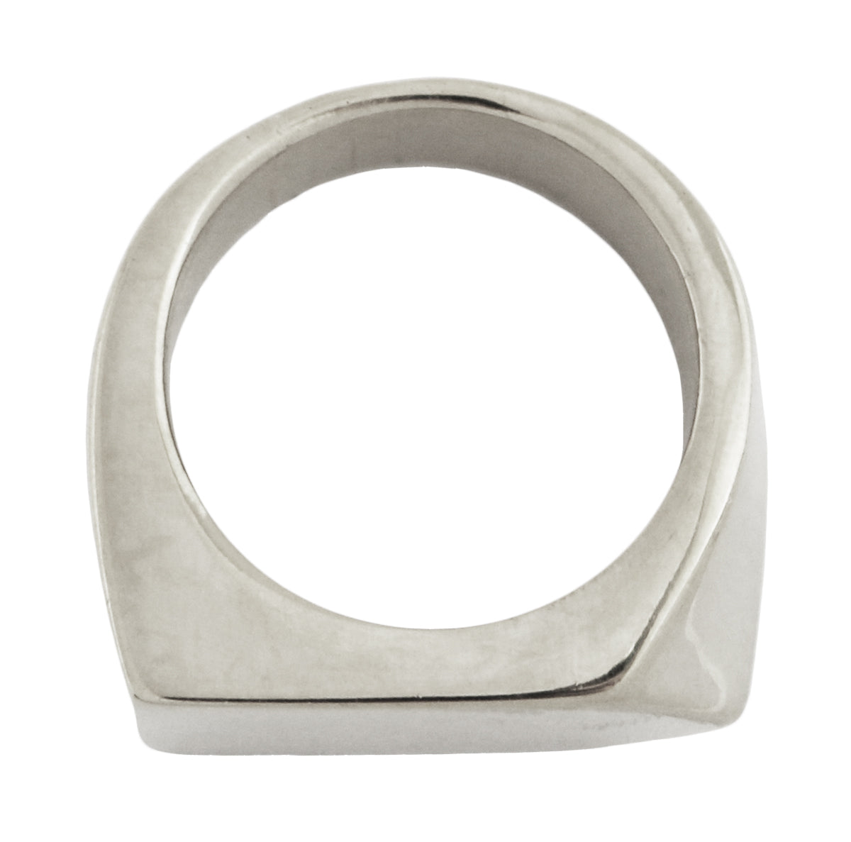 Squared Ring in Stainless Steel