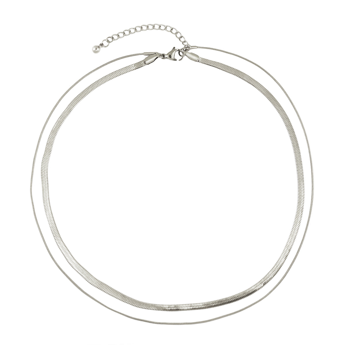 Layered Flat Snake Chain
