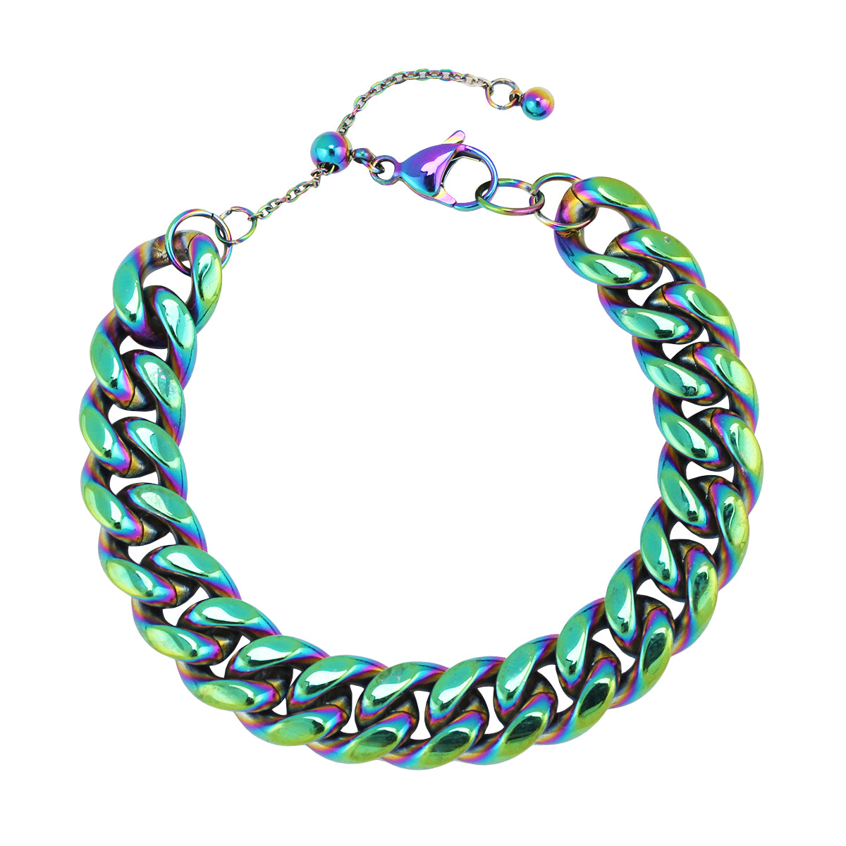 Stainless Steel Cube Chain Bracelet