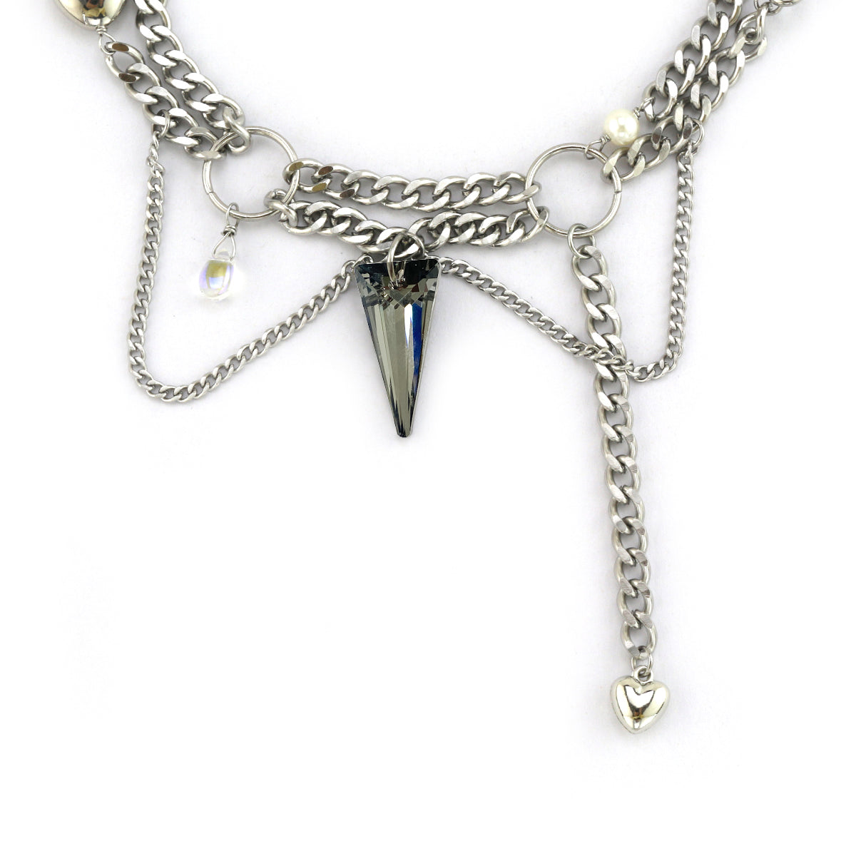 Aurora Borealius Layered Spike Necklace