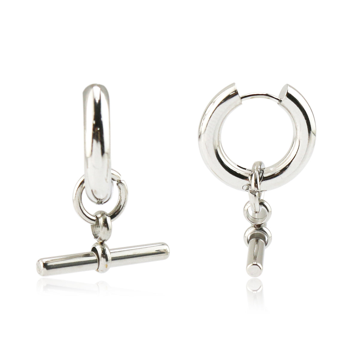 Stainless Steel Toggle Earring Drop