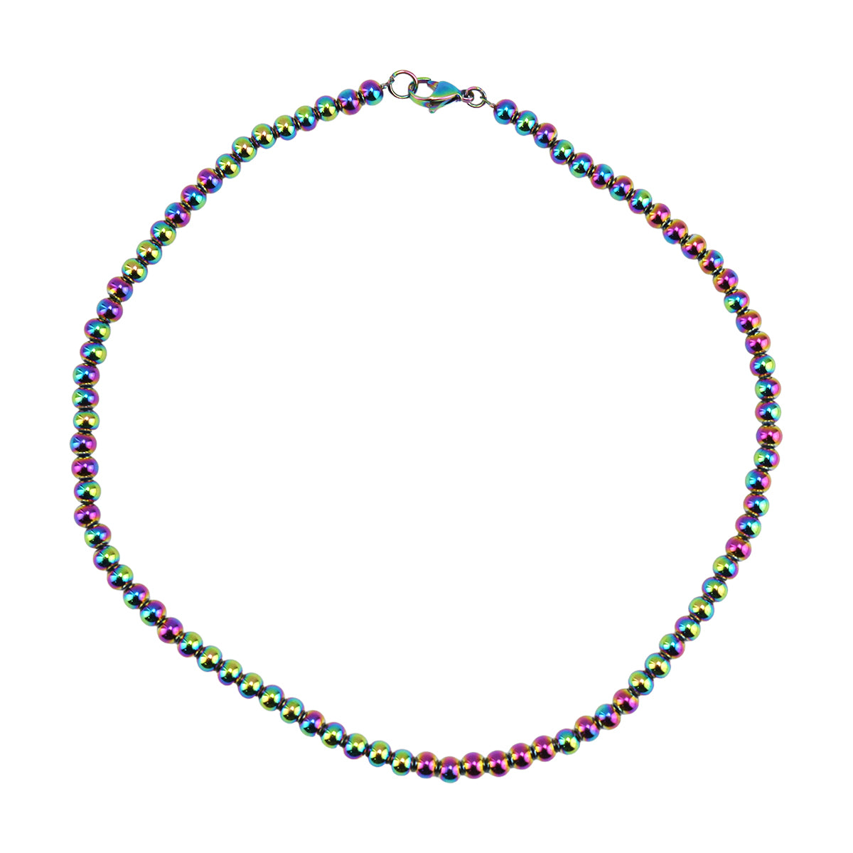 Stainless Steel Beaded Necklace