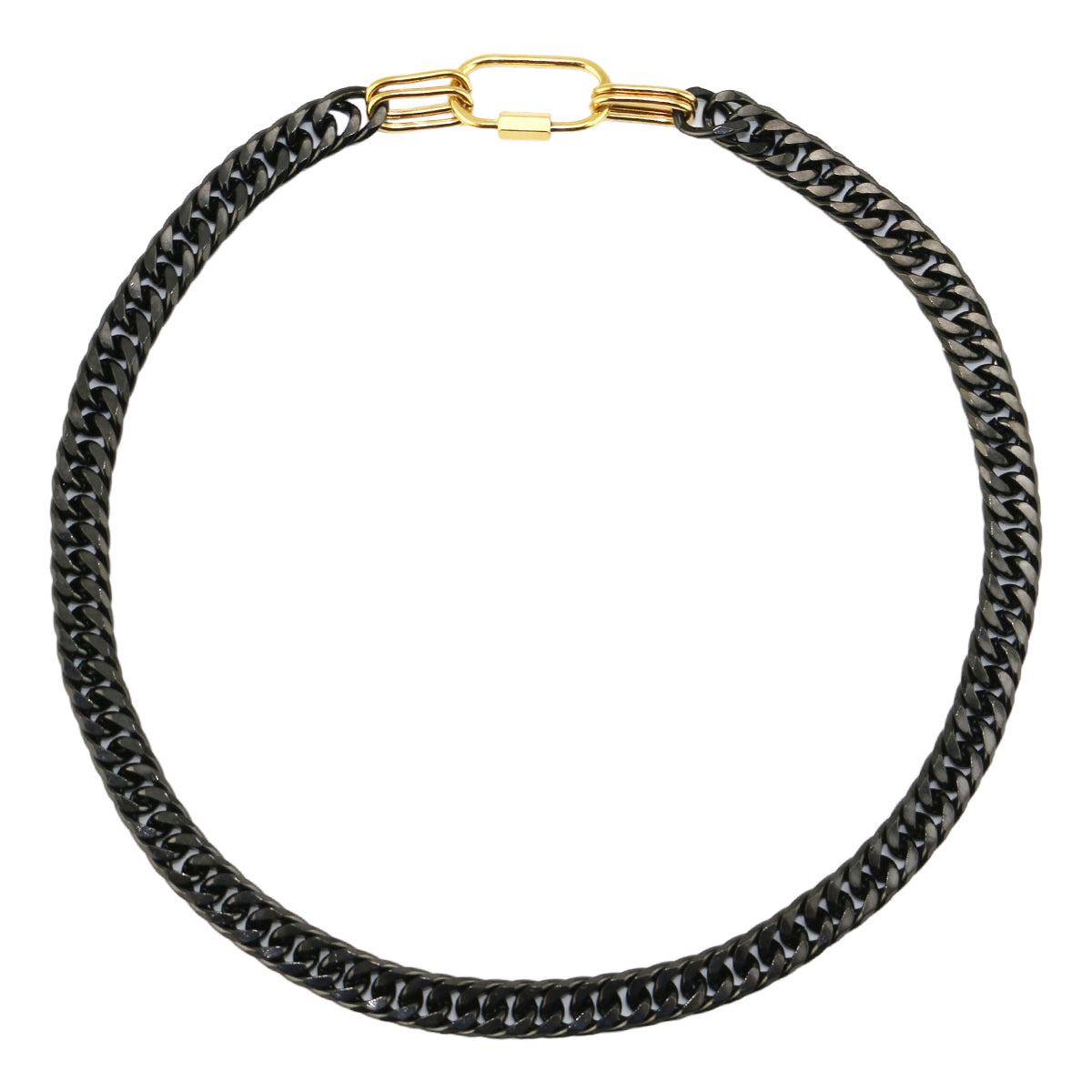 Stainless Steel Wide Chain Necklace