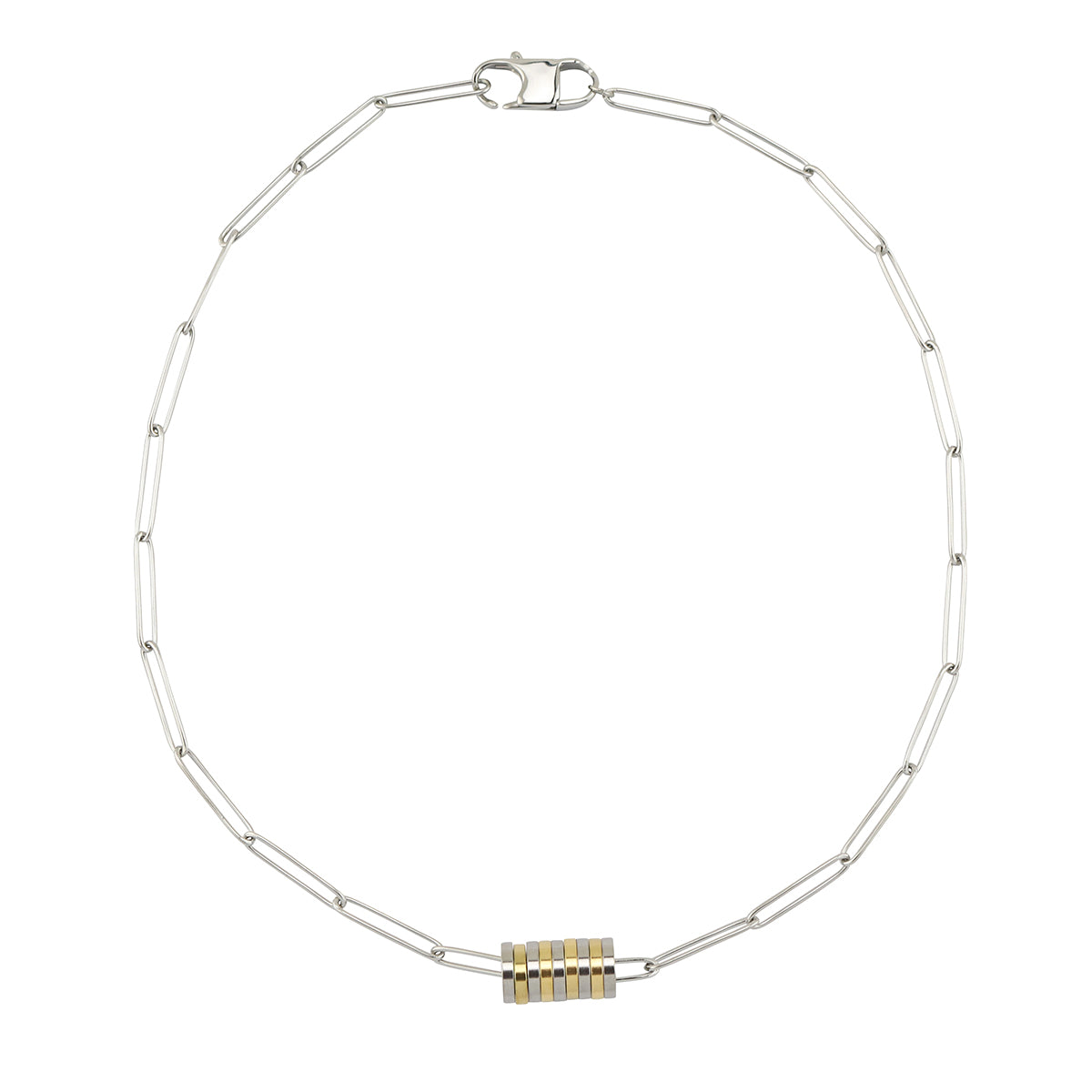 Reese Disc Two Tone Necklace