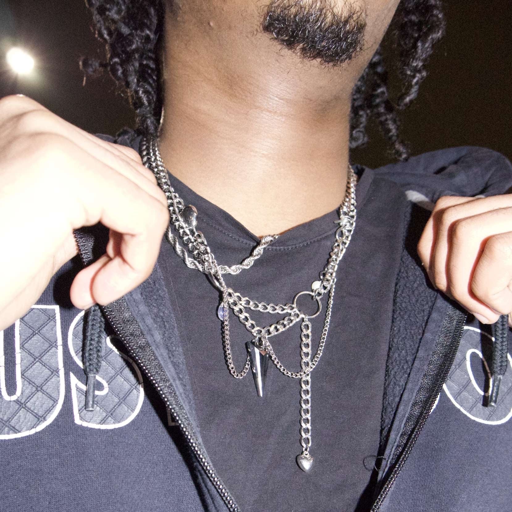 Aurora Borealius Layered Spike Necklace