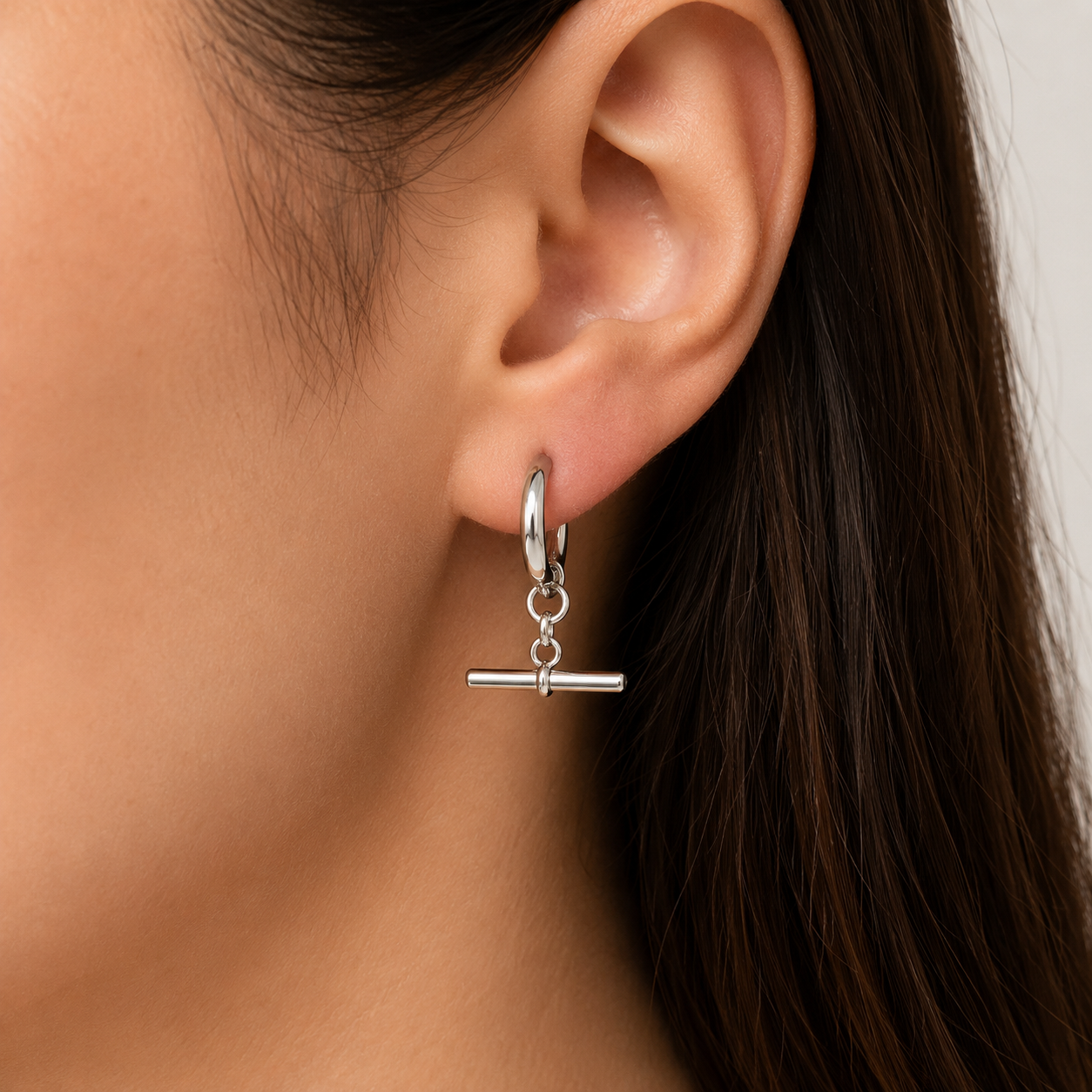Stainless Steel Toggle Earring Drop