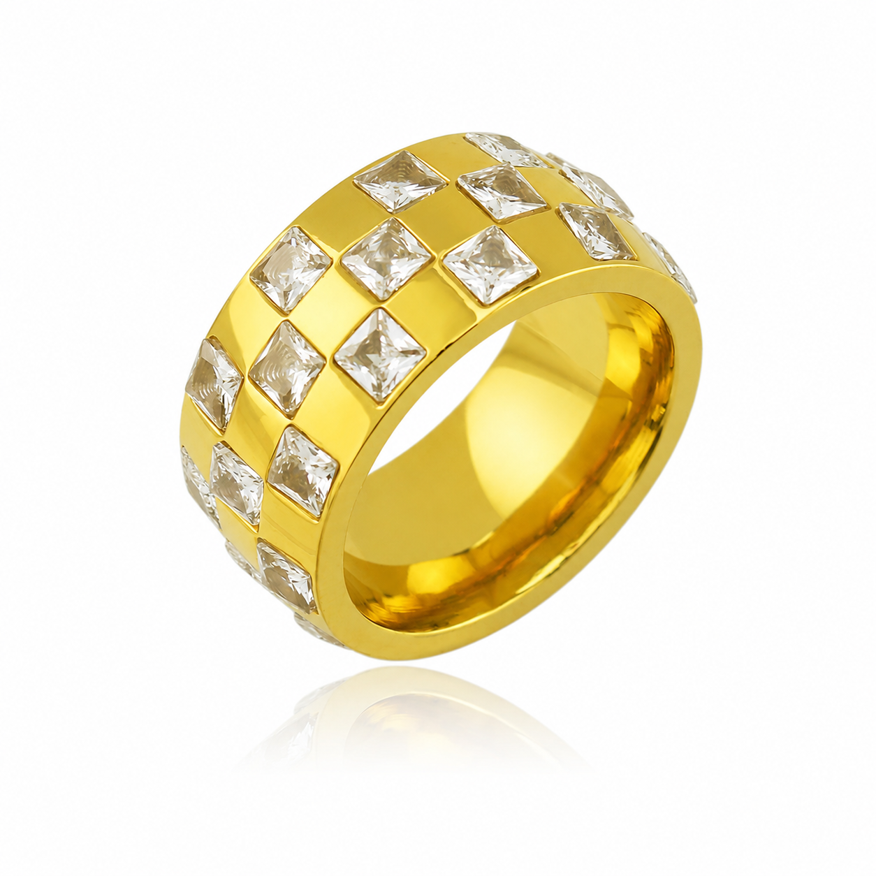 Asher Checkered Ring