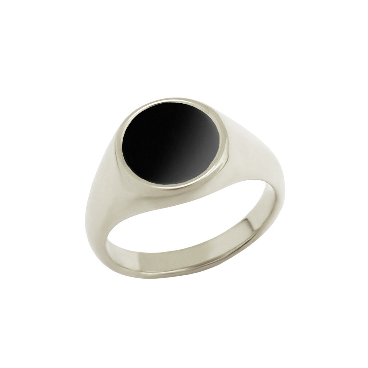 Stainless Steel and Genuine Stone Ring
