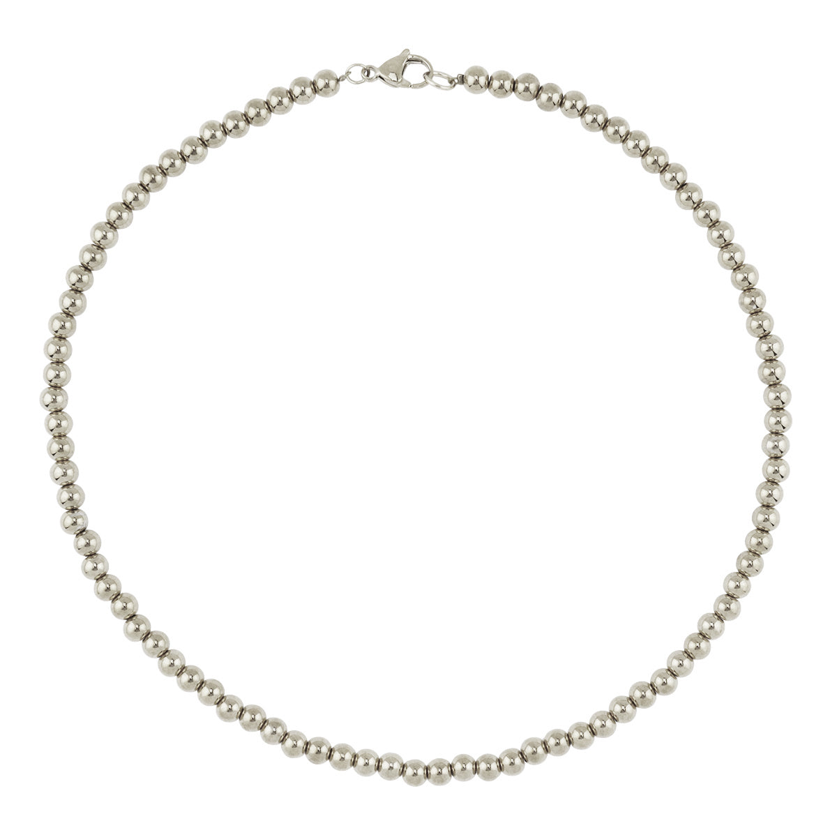 Stainless Steel Beaded Necklace