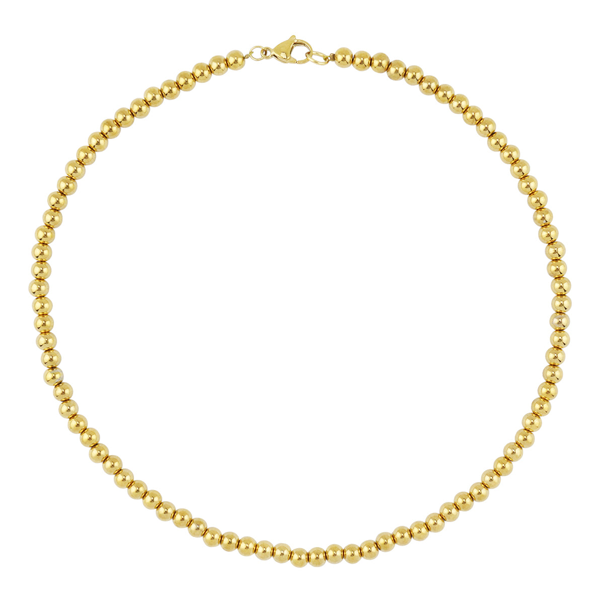 Stainless Steel Beaded Necklace