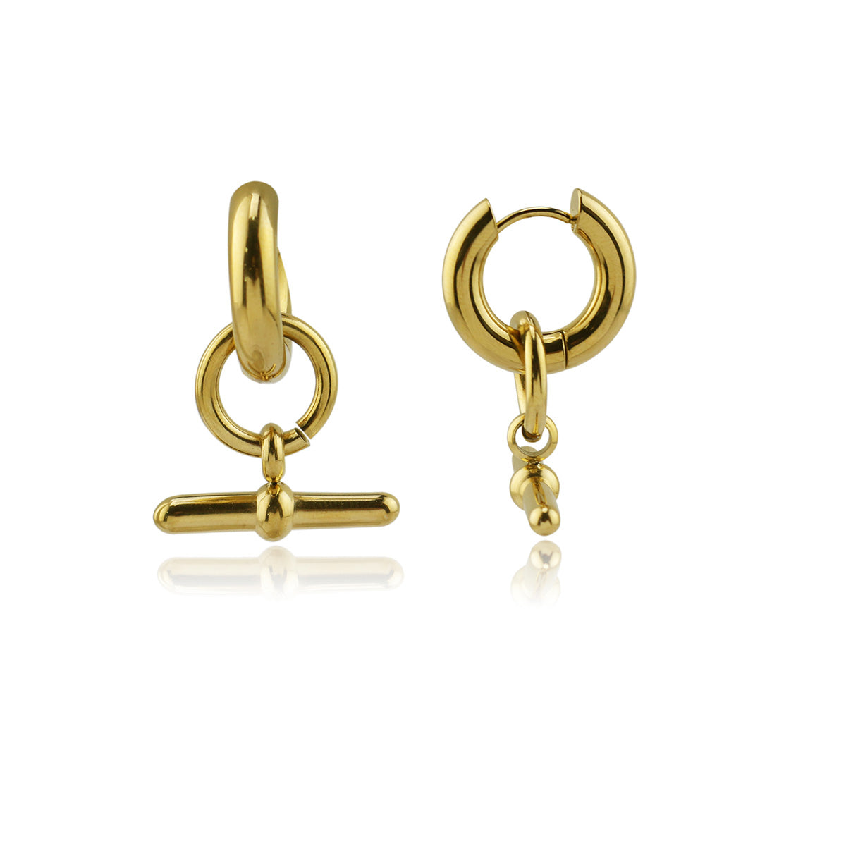 Stainless Steel Toggle Earring Drop