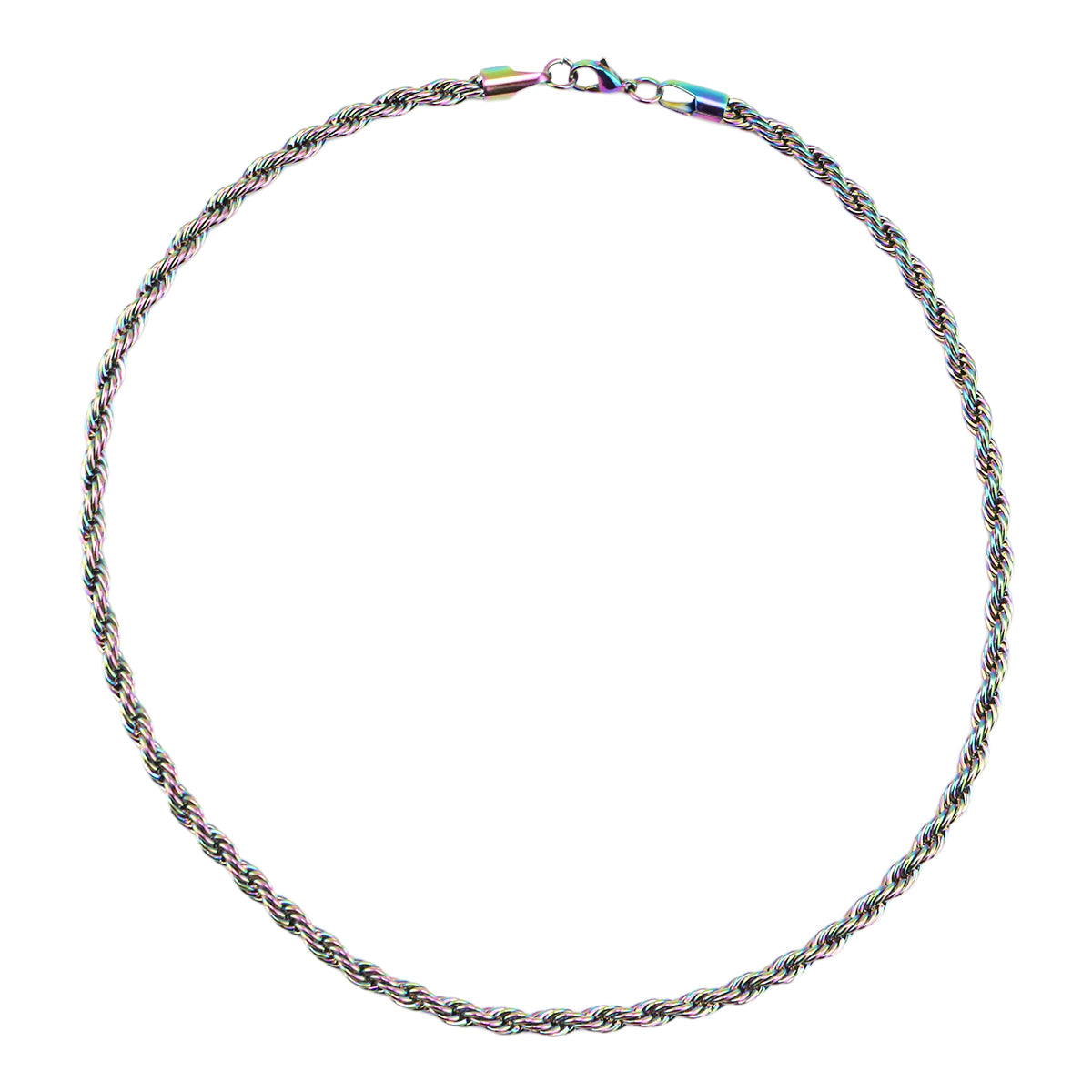 Stainless Steel Twist Chain Necklace