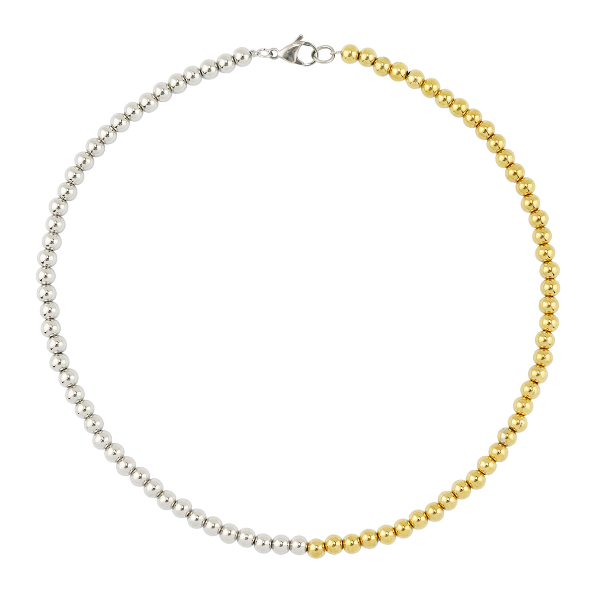 Stainless Steel Beaded Necklace