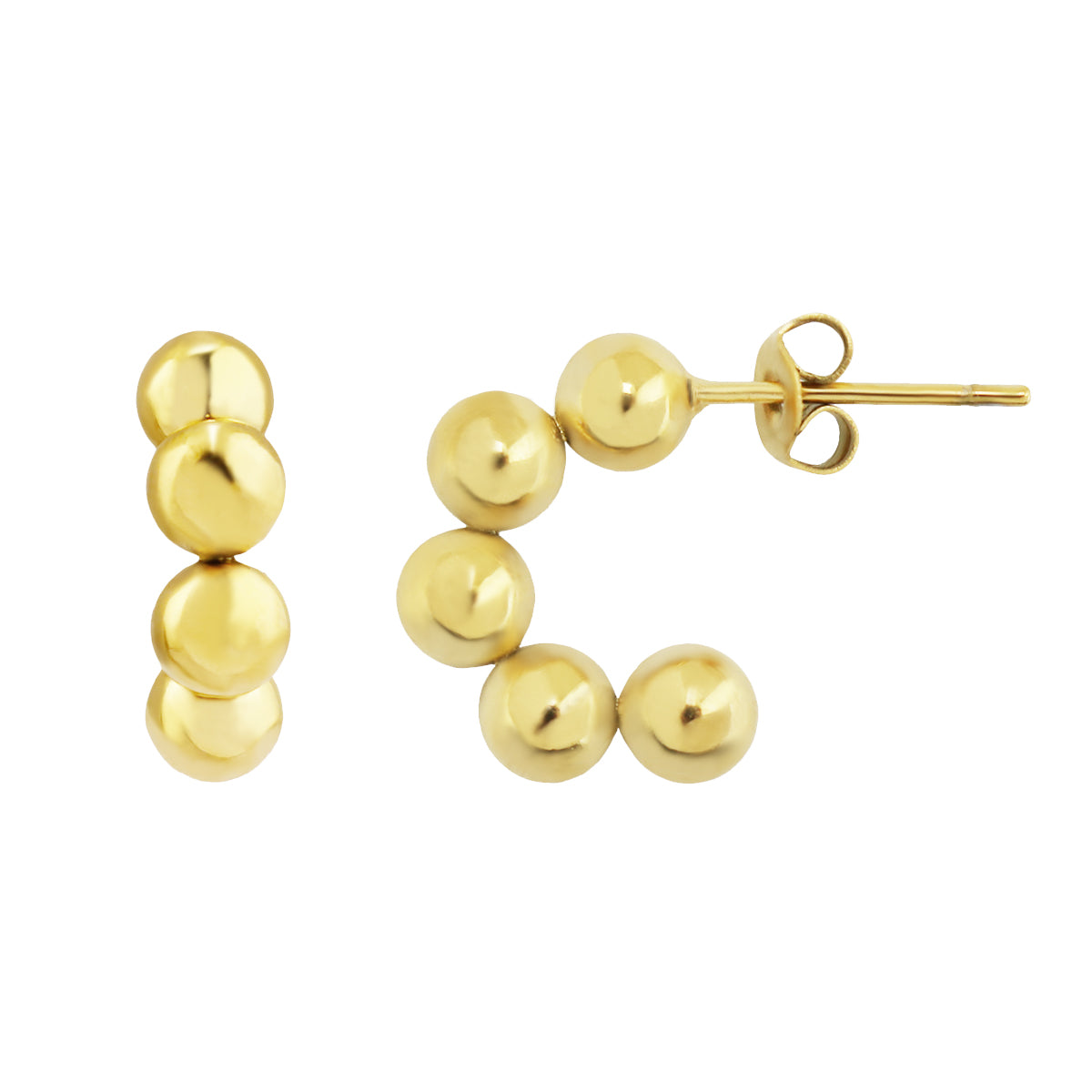 Beaded Hoop Earrings
