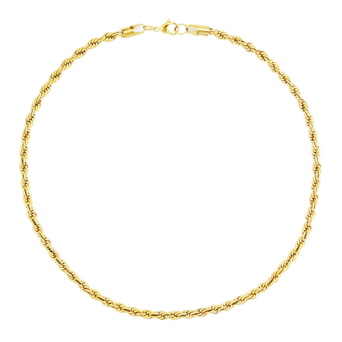 Stainless Steel Twist Chain Necklace