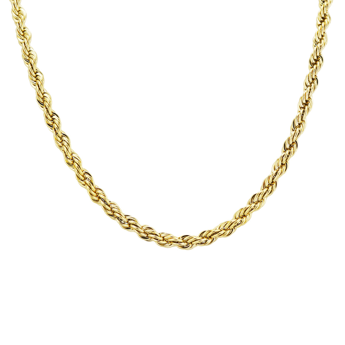 Stainless Steel Twist Chain Necklace