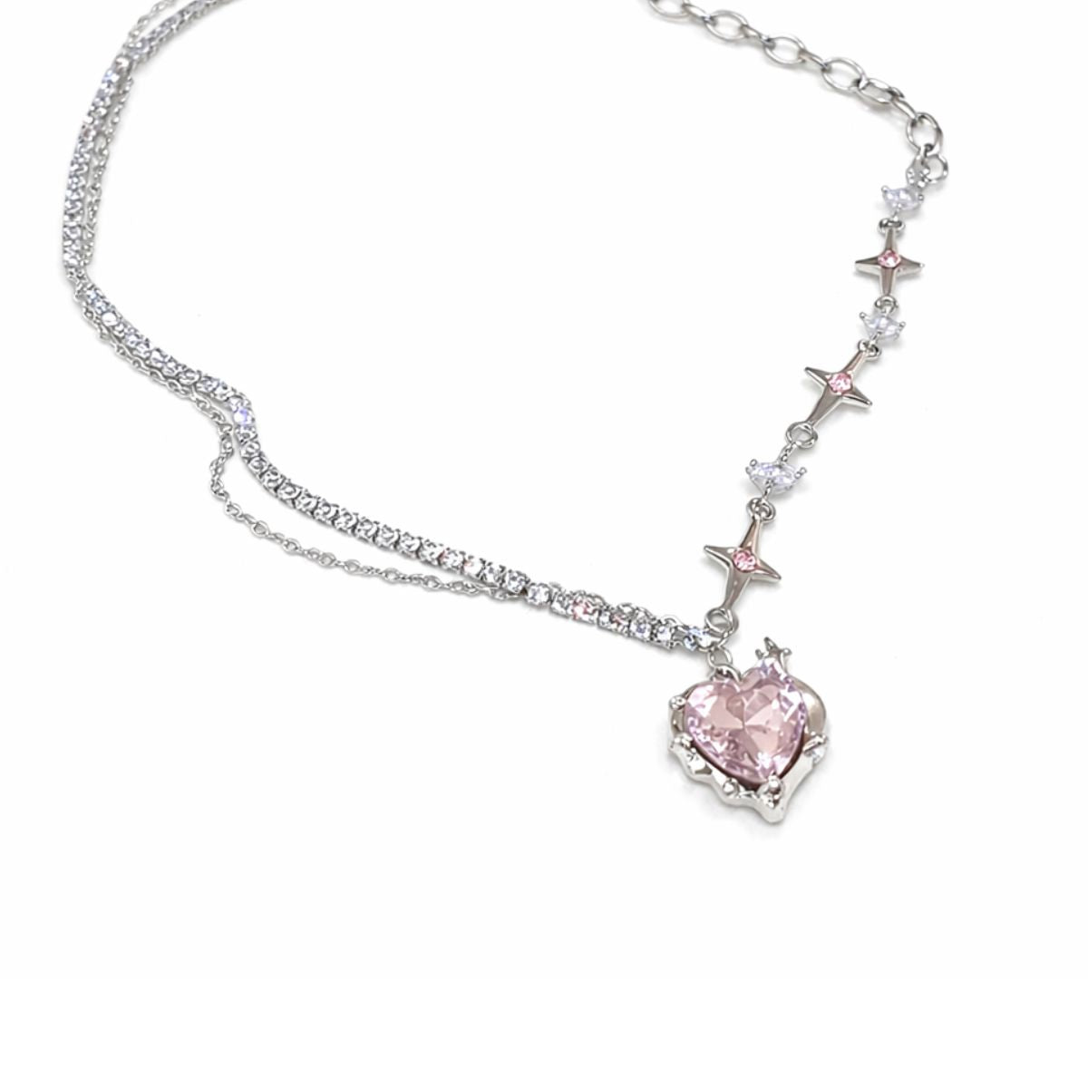 Heart Cross Necklace