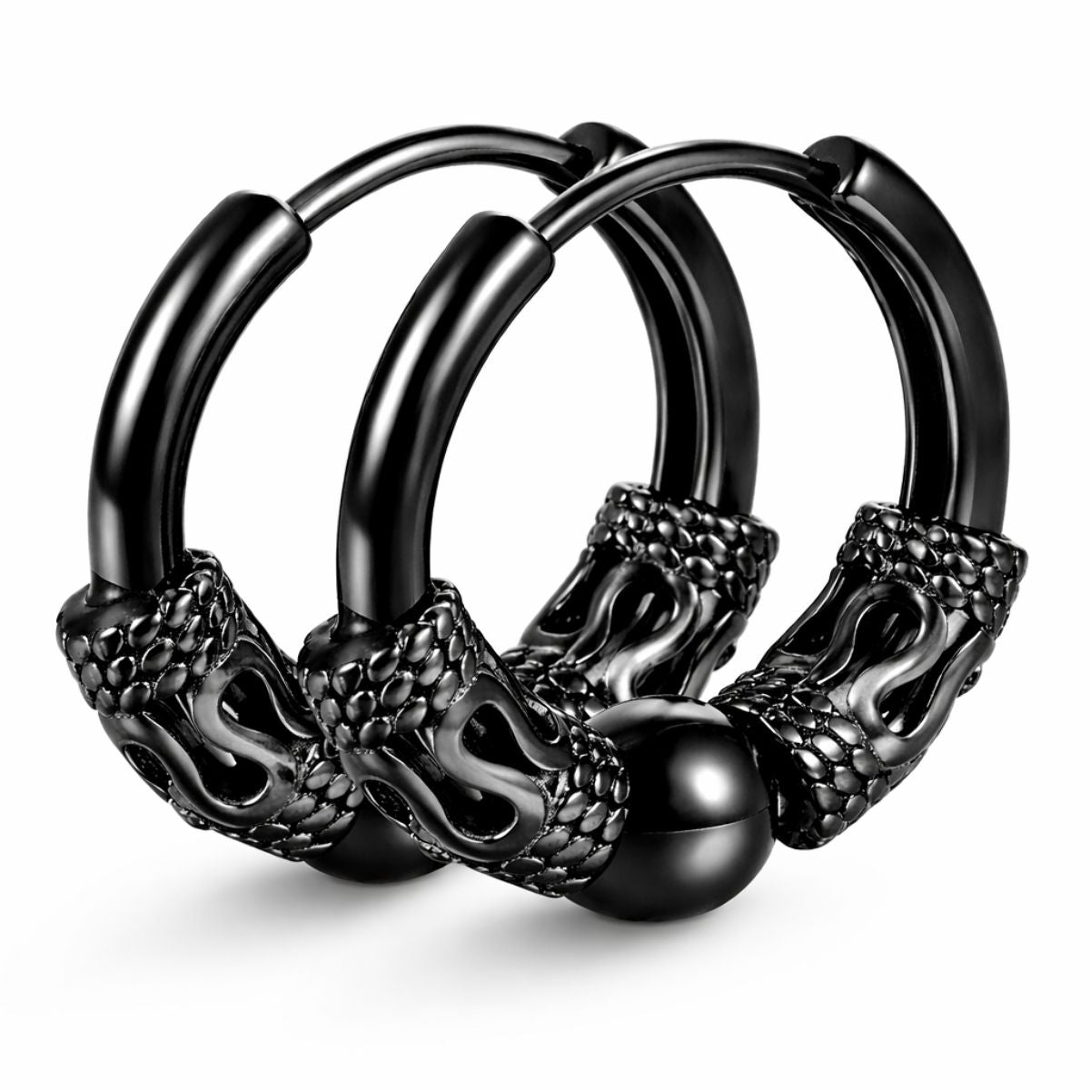 Wrapped Huggie Hoop Earrings