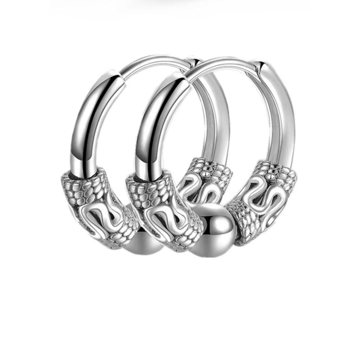 Wrapped Huggie Hoop Earrings