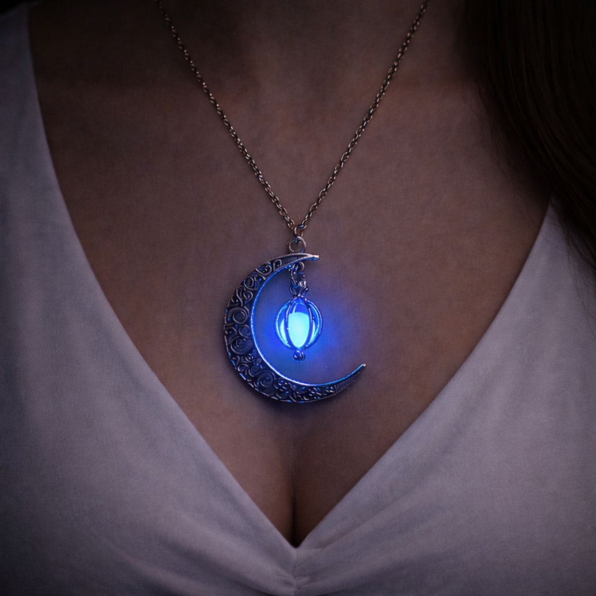 Moon Glow Pendant Necklace