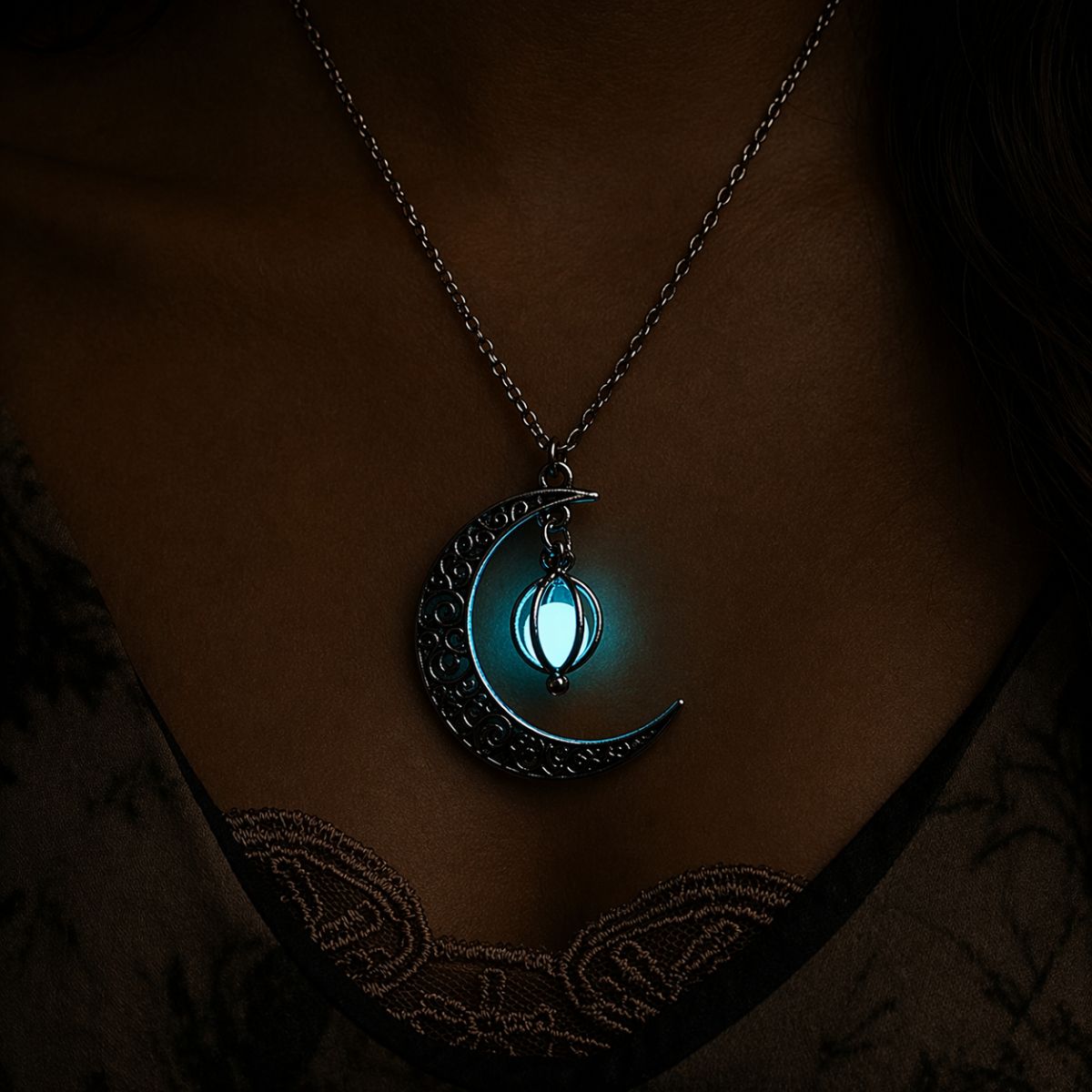 Moon Glow Pendant Necklace