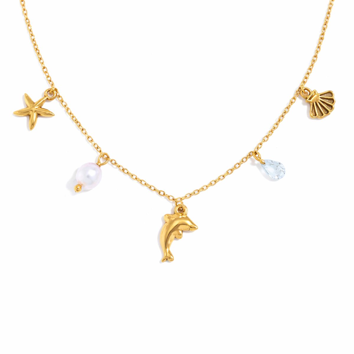Ocean Charm Pendant Necklace