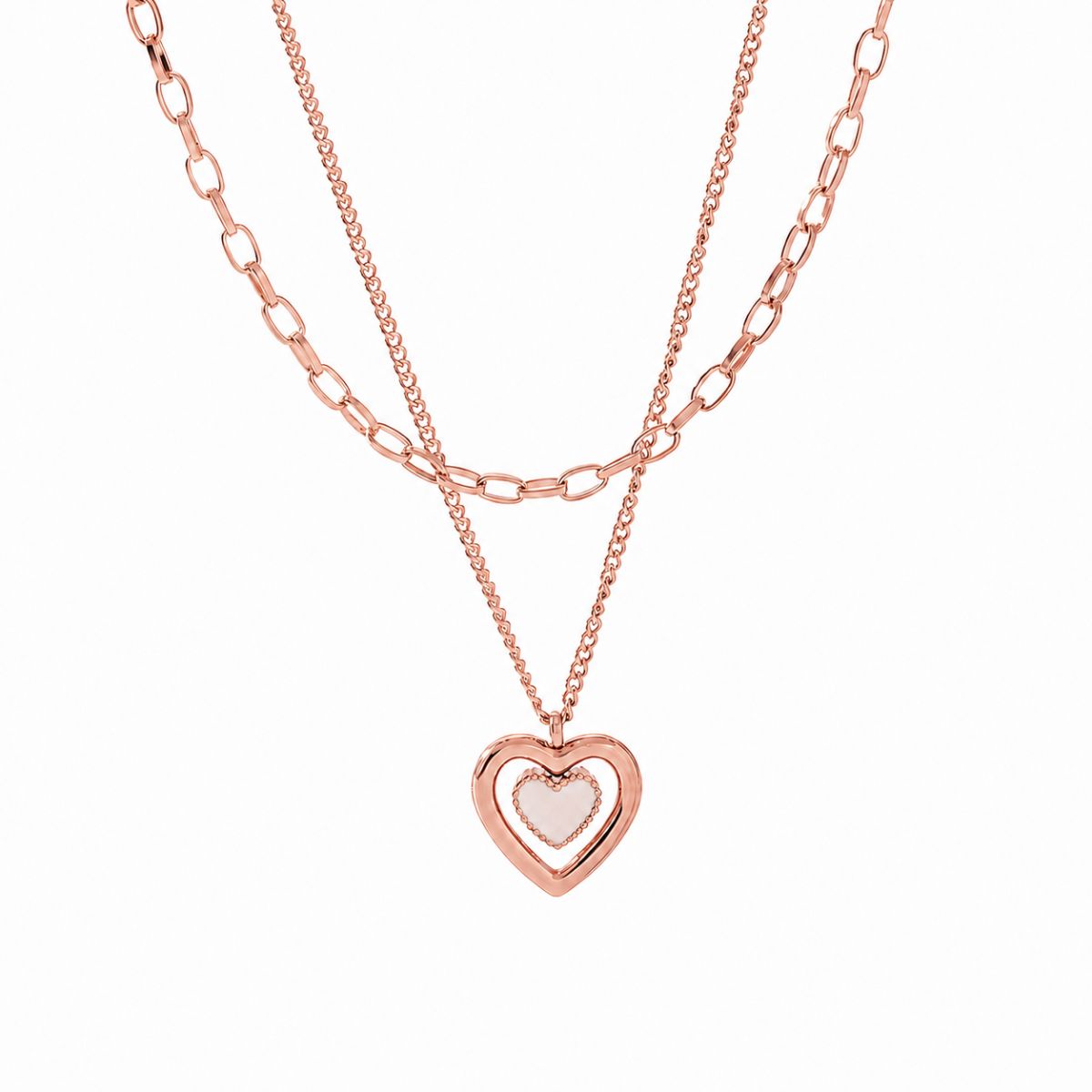 Layered Heart Necklace