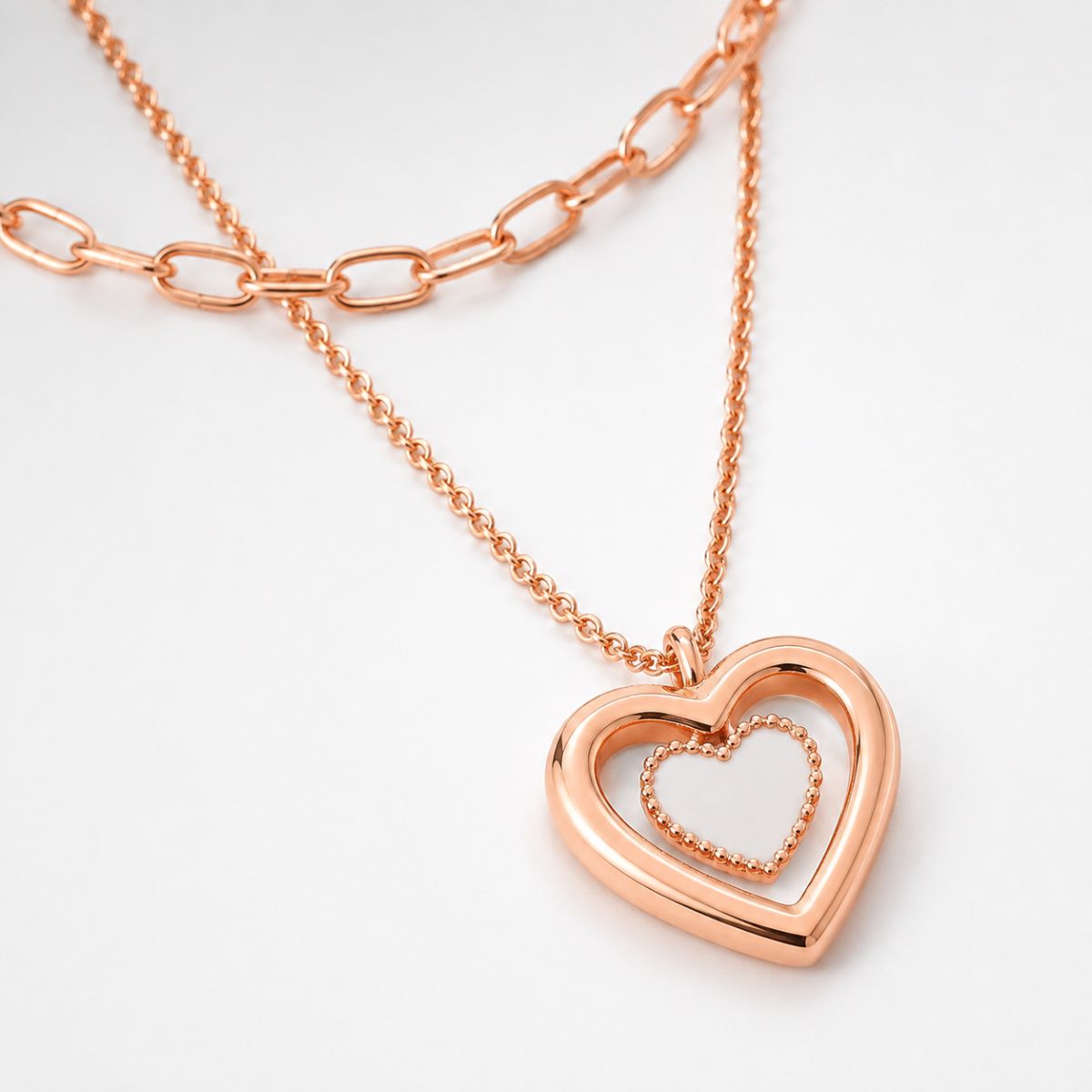 Layered Heart Necklace