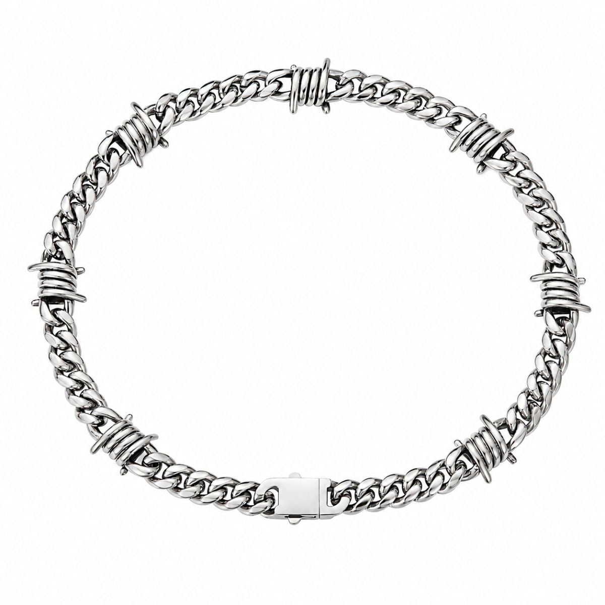 Barbed Wire Chain Necklace