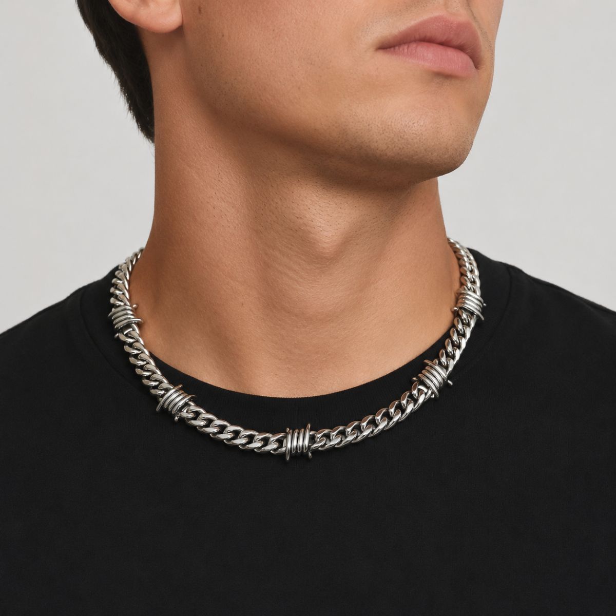 Barbed Wire Chain Necklace