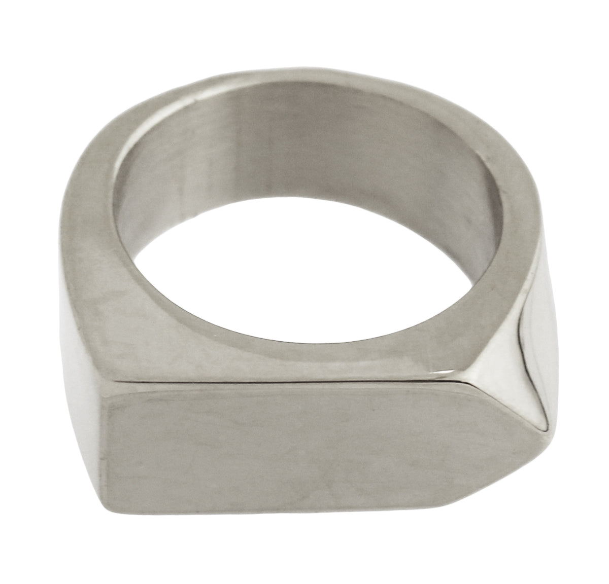 Squared Ring in Stainless Steel