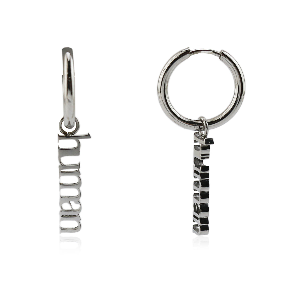 Pronouns Earrings in Stainless Steel