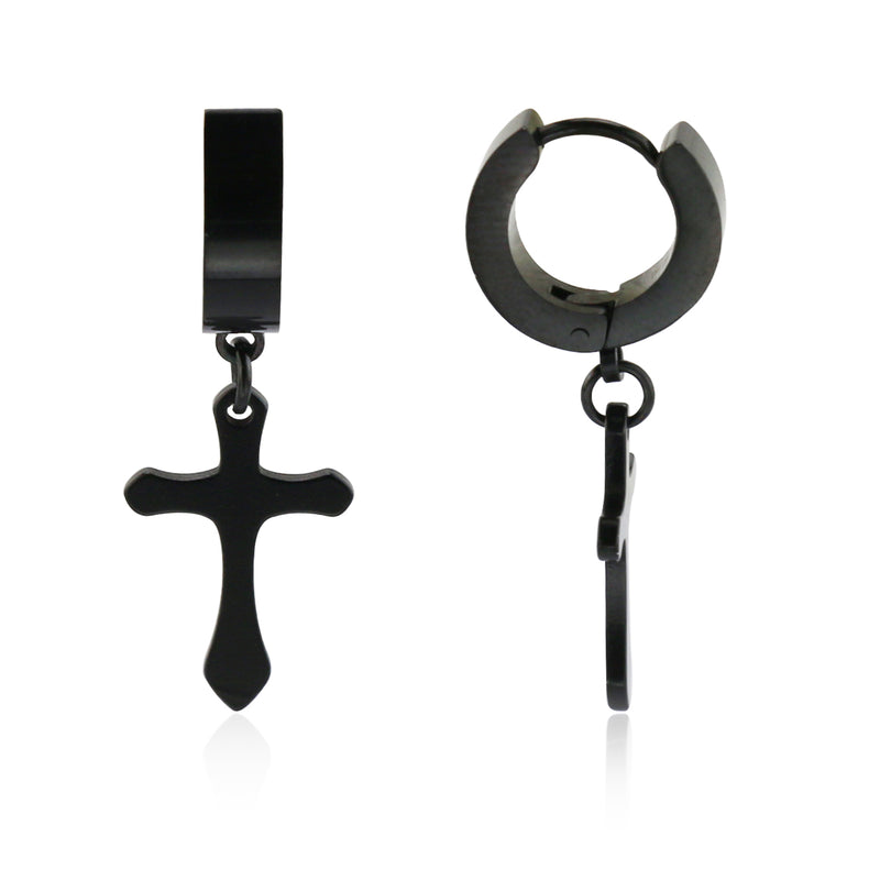 Stainless Steel Cross Dangle Earring