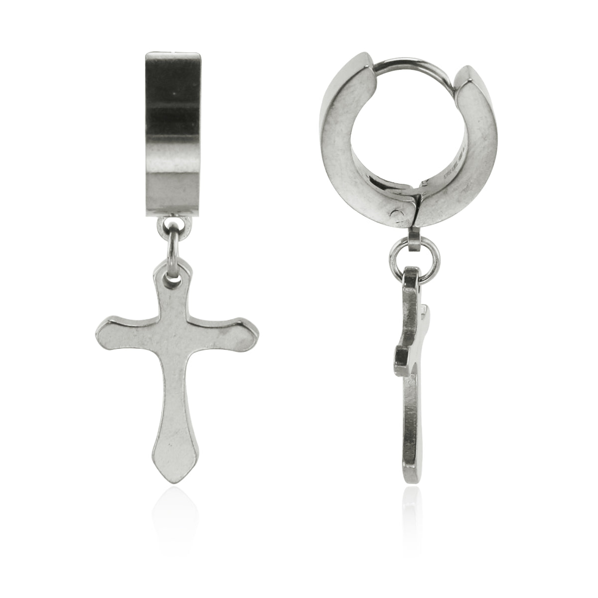 Stainless Steel Cross Dangle Earring