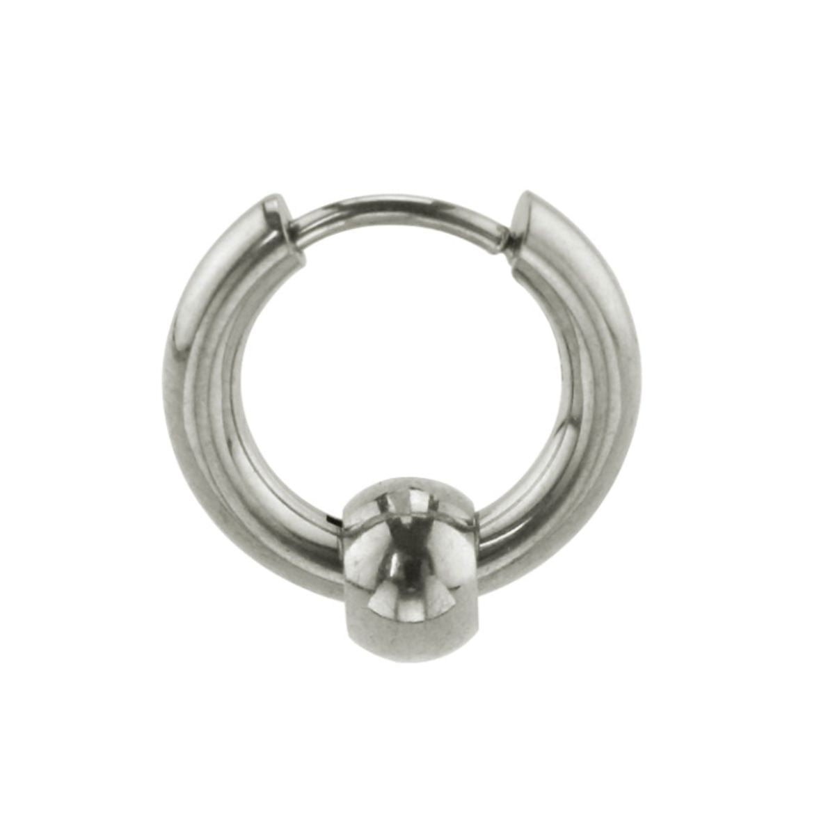 Stainless Steel Earring Set: Huggie and Stud