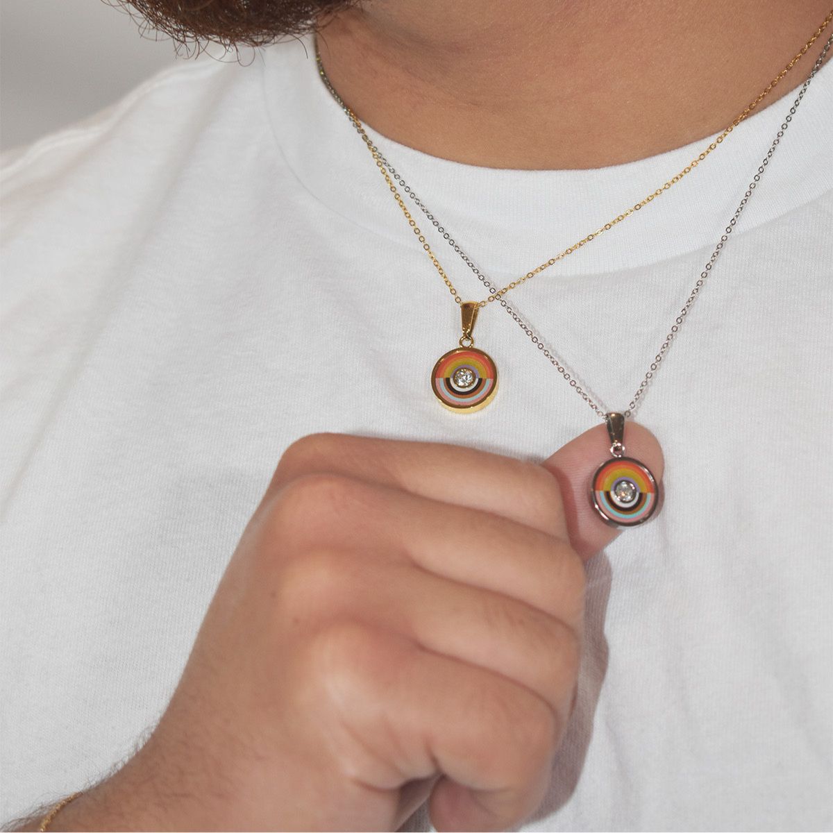 BETTER TOGETHER FLAG NECKLACE