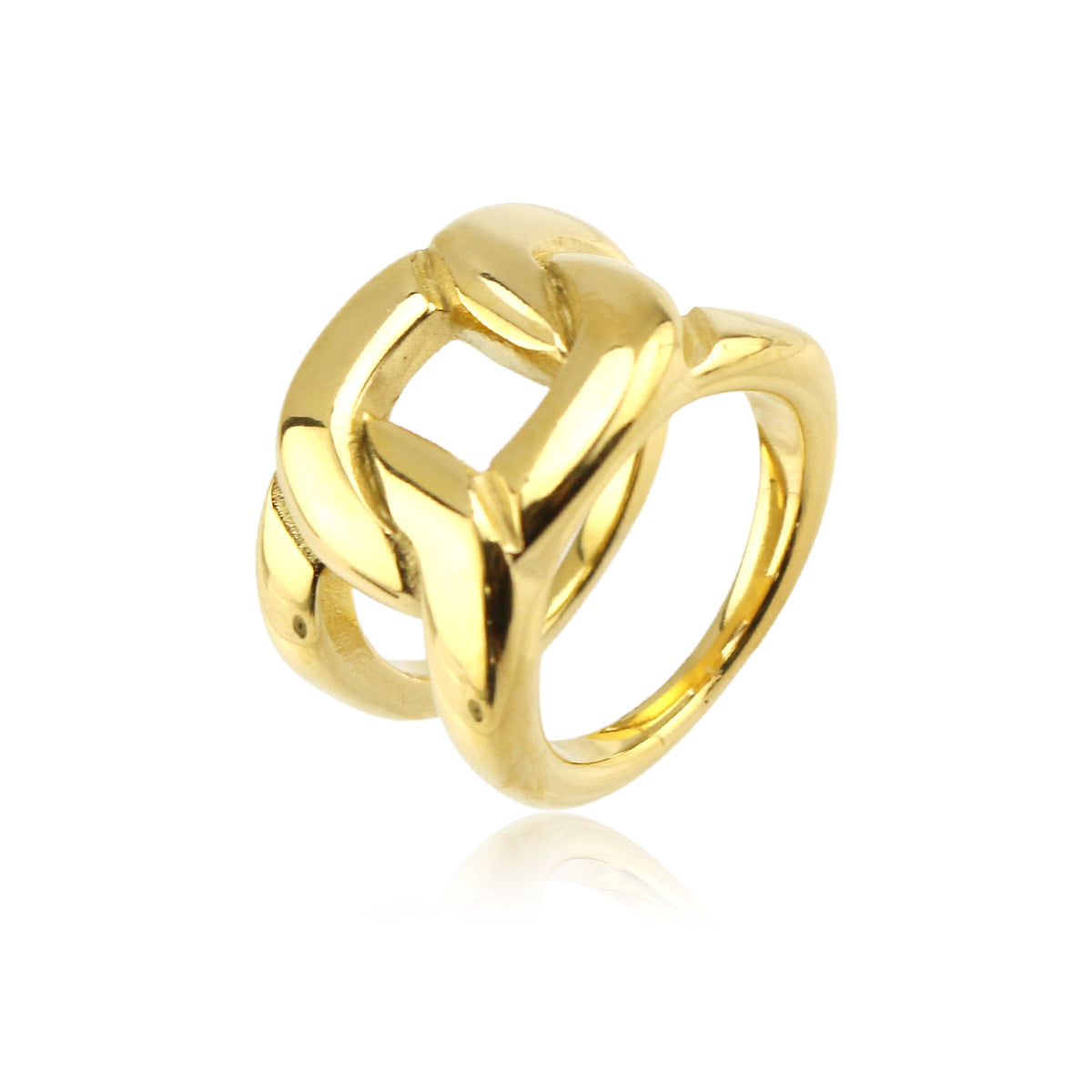 Stainless Steel Heavy Chain-Link Ring
