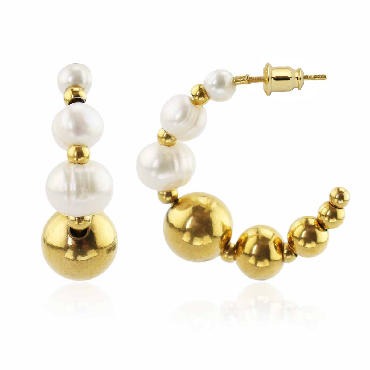 Beaded Hoop earrings