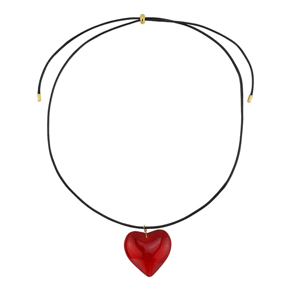 Glass Heart Necklace