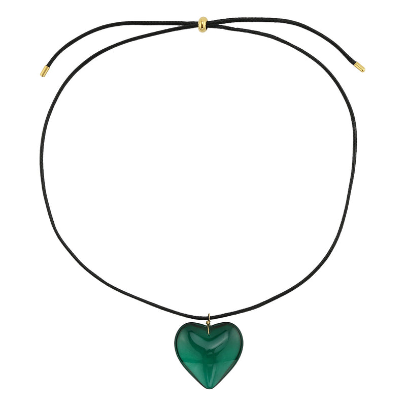 Glass Heart Necklace