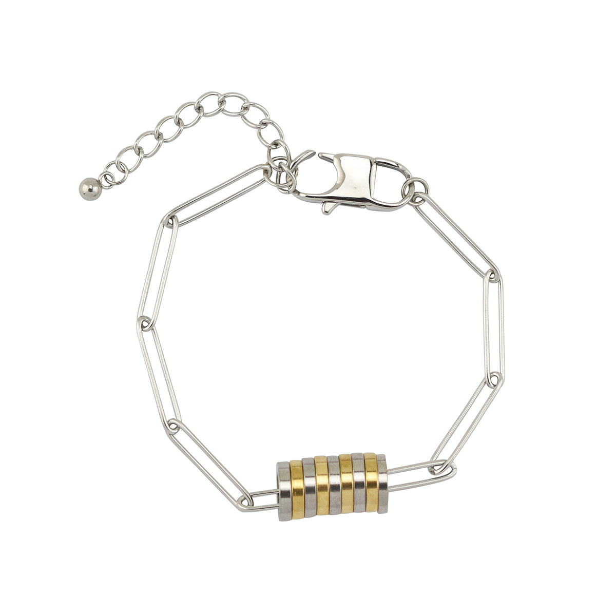Reese Disc Two Tone Bracelet