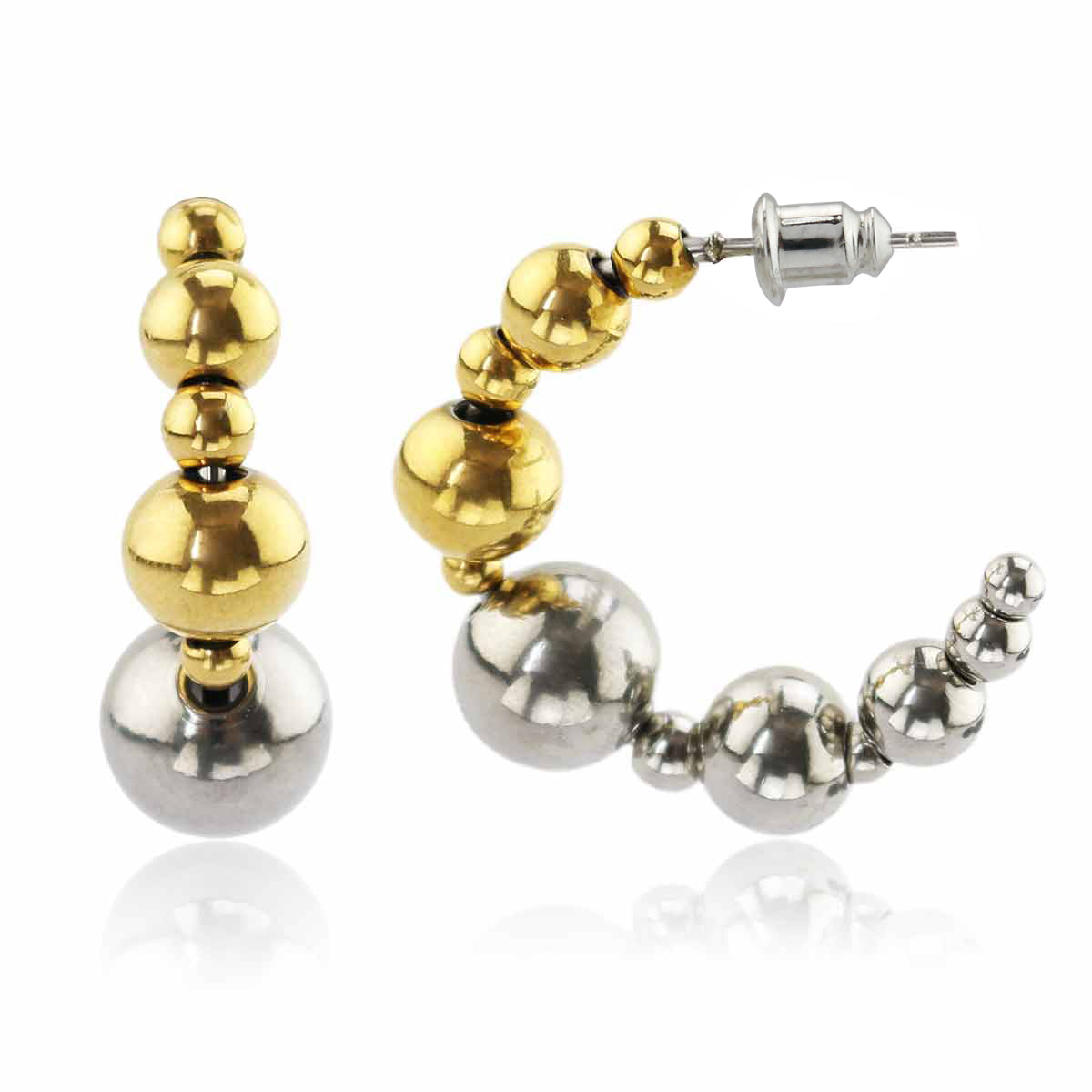 Beaded Hoop earrings