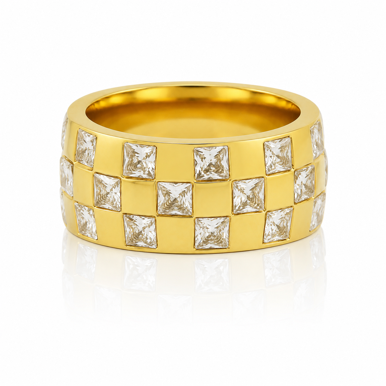 Asher Checkered Ring