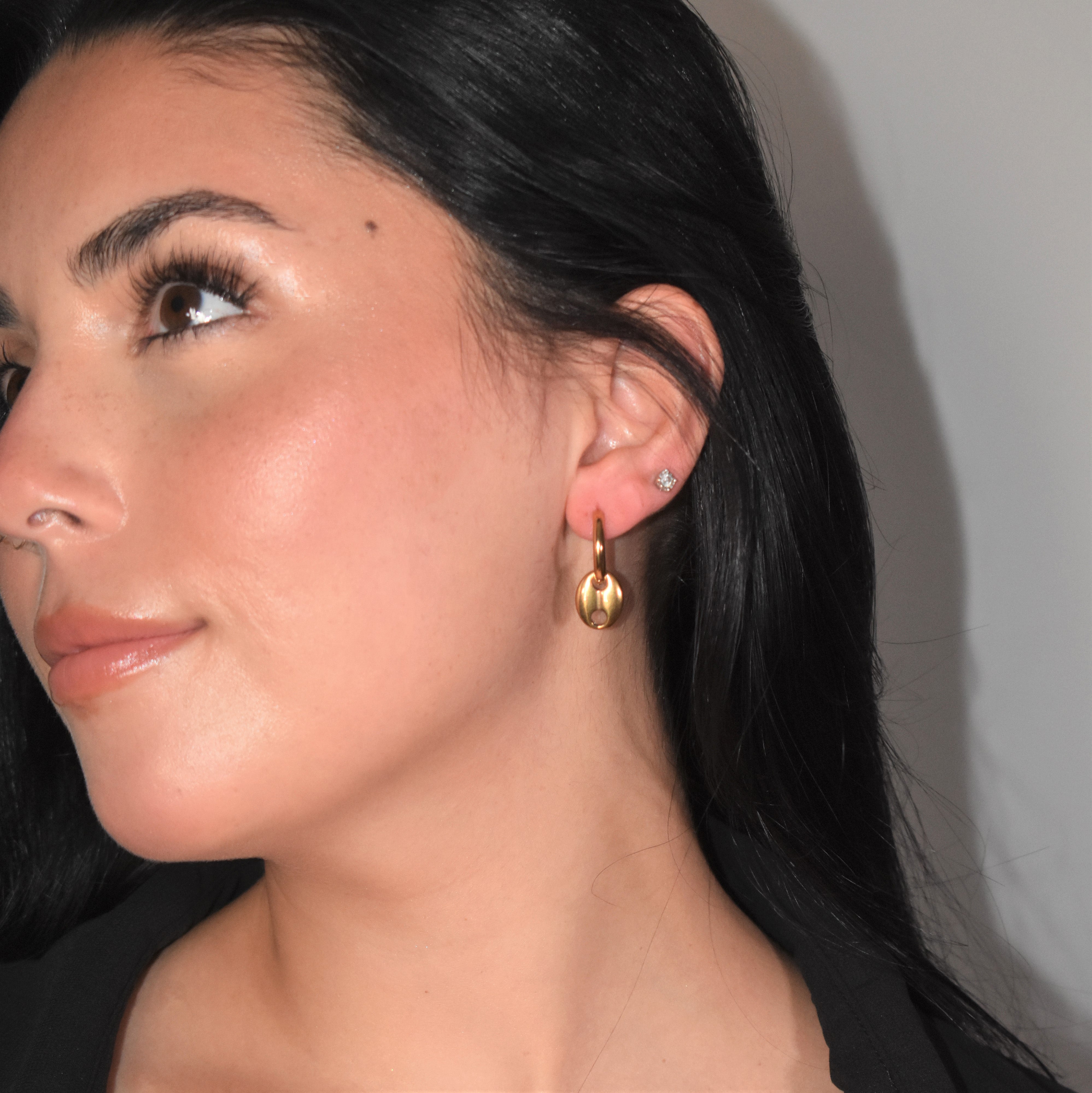 Ezra Coffee Bean Earring