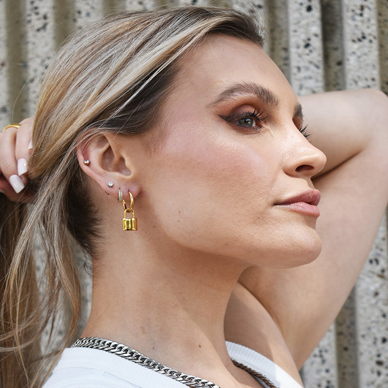 Lock It Earrings