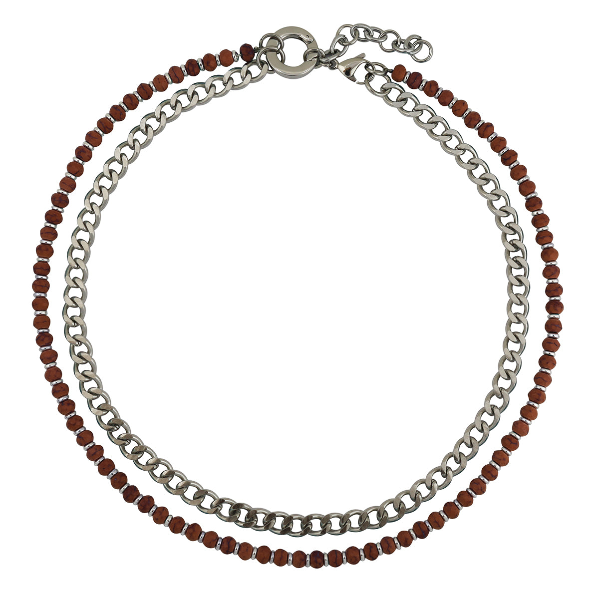 Beaded Necklace With Chain